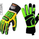 Seibertron HIGH-VIS SDXG2 Dexterity Super Grip GEL Oil & Gas Anti-Vibration Impact Protection Safety Gloves CE EN388 413